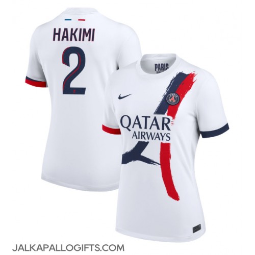 Paris Saint-Germain Achraf Hakimi #2 Vieraspaita Naiset 2024-25 Lyhythihainen